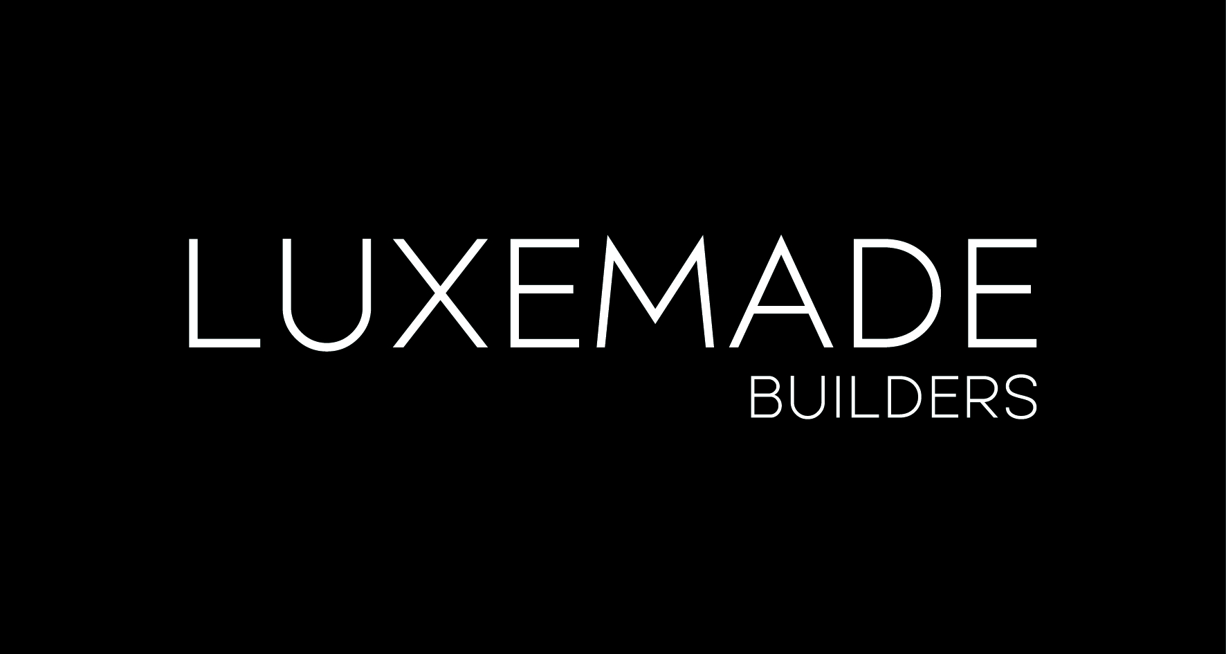 Luxemade Builders – White on Black